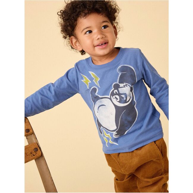 Super Panda Graphic Tee, Cobalt - T-Shirts - 3