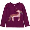 Rainbow Unicorn Graphic Tee, Cosmic Berry - T-Shirts - 2