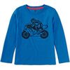 Motor Biker Graphic Tee, SWEDISH BLUE - T-Shirts - 1 - thumbnail