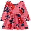 Ruffle Shoulder Ballet Dress, Turkish Rose - Dresses - 3