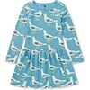 Long Sleeve Pocket Dress, Squabble of Seagulls - Dresses - 1 - thumbnail
