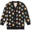 Long Iconic Stars Cardigan, Colorblock Stars - Cardigans - 1 - thumbnail