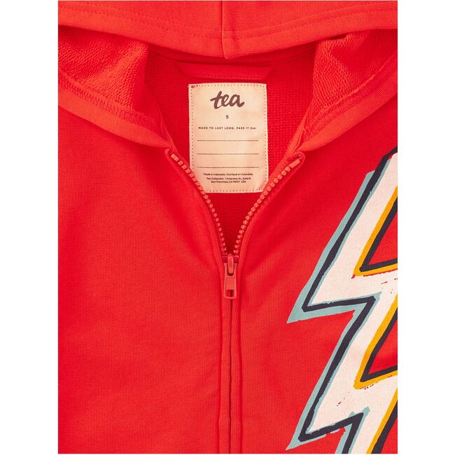 Lightning Bolt Easy Fit Hoodie, RAY - Sweatshirts - 3