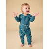 Long Sleeve Pocket Baby Romper, Dynamic Dinos - Rompers - 4