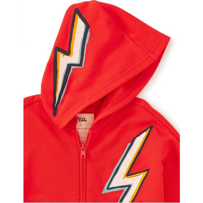 Lightning Bolt Easy Fit Hoodie, RAY - Sweatshirts - 4