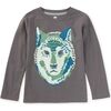 Wolf Graphic Tee, Thunder - T-Shirts - 2