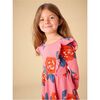 Ruffle Shoulder Ballet Dress, Turkish Rose - Dresses - 7