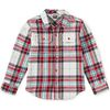 Flannel Button Up Shirt, KORBP301 - Button Downs - 1 - thumbnail