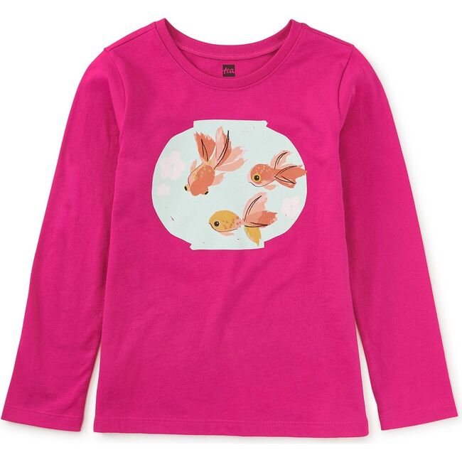 Goldfish Graphic Tee, Fuchsia - T-Shirts - 2