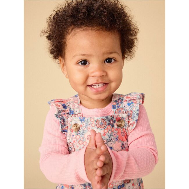 Lap Shoulder Baby Bodysuit, Cherry Blossom - Onesies - 6