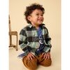 Flannel Button Up Shirt, Forest Plaid - Button Downs - 6