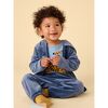 Easy Fit Velour Baby Joggers, NAVAL BLUE - Sweatpants - 2