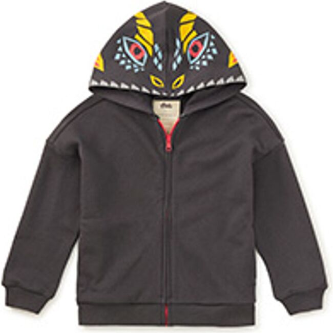 Dragon Hood Easy Fit Hoodie, Pepper