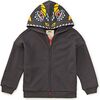 Dragon Hood Easy Fit Hoodie, Pepper - Sweatshirts - 1 - thumbnail