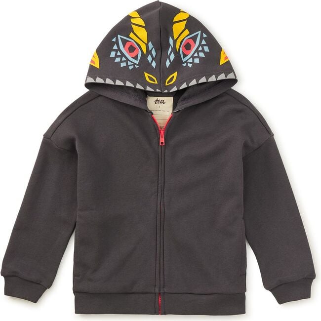 Dragon Hood Easy Fit Hoodie, Pepper
