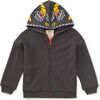 Dragon Hood Easy Fit Hoodie, Pepper - Sweatshirts - 2