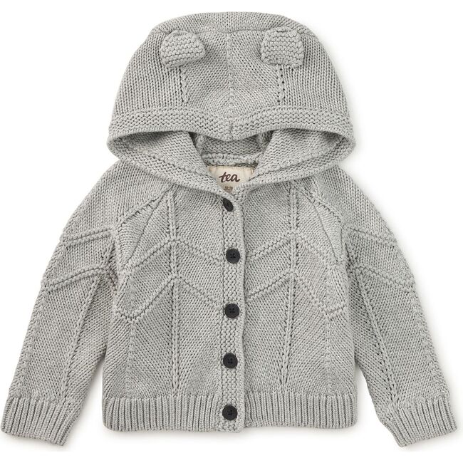 Creature Comfort Baby Cardigan, Med Heather Grey