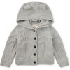 Creature Comfort Baby Cardigan, Med Heather Grey - Cardigans - 1 - thumbnail