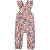 Corduroy Ruffle Baby Overalls, Japanese Mini Floral - Overalls - 1 - thumbnail