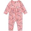Pretty Peplum Baby Romper, Rainbow Unicorn - Rompers - 1 - thumbnail