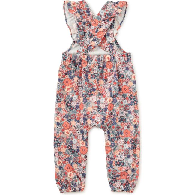 Corduroy Ruffle Baby Overalls, Japanese Mini Floral - Overalls - 3