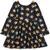 Printed Ballet Dress, Colorblock Metallic Stars - Dresses - 1 - thumbnail