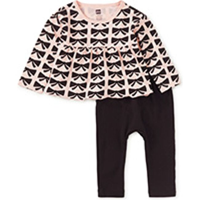 Peplum Top & Pants Baby Set, Bow
