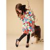 Printed Ballet Dress, Peonies & Chrysanthemums - Dresses - 5