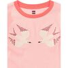 Embroidered Magpies Blocked Te, Cherry Blossom - T-Shirts - 3