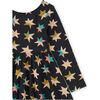 Printed Ballet Dress, Colorblock Metallic Stars - Dresses - 3