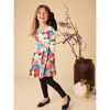 Printed Ballet Dress, Peonies & Chrysanthemums - Dresses - 6