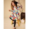 Printed Ballet Dress, Peonies & Chrysanthemums - Dresses - 7