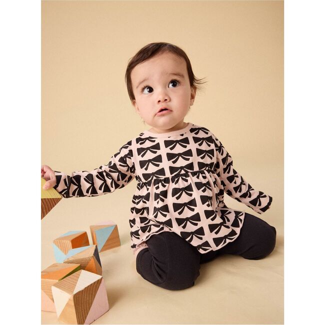 Peplum Top & Pants Baby Set, Bow - Mixed Apparel Set - 4
