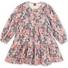 Corduroy Henley Shirtdress, Japanese Mini Floral - Dresses - 1 - thumbnail