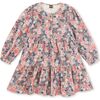 Corduroy Henley Shirtdress, Japanese Mini Floral - Dresses - 2