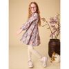 Corduroy Henley Shirtdress, Japanese Mini Floral - Dresses - 3