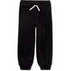 Easy Fit Very Velour Joggers, Jet Black - Sweatpants - 2
