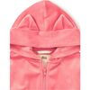 Cat Ears Velour Hoodie, Mauveglow - Sweatshirts - 3