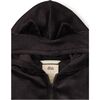 Cat Ears Velour Hoodie, Jet Black - Sweatshirts - 3