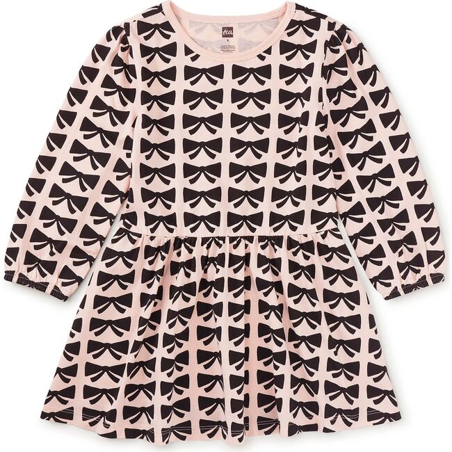 Blouson Sleeve Pocket Dress, Bow