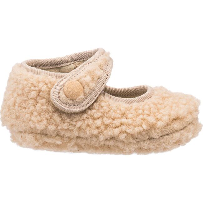 Shearling Baby Mary Jane, Beige - Mary Janes - 3