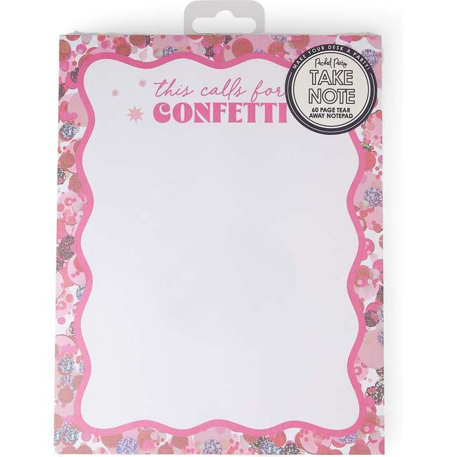 THIS CALLS FOR CONFETTI JUMBO NOTEPAD
