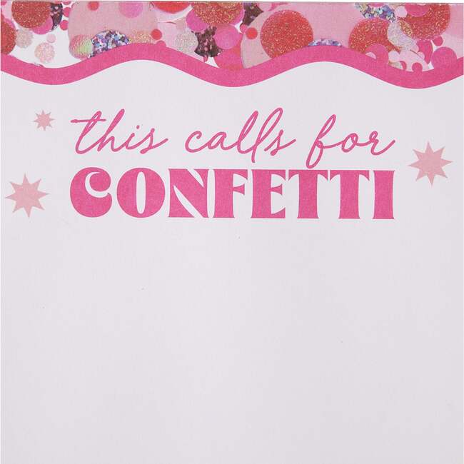 THIS CALLS FOR CONFETTI JUMBO NOTEPAD - Desk Accessories - 3