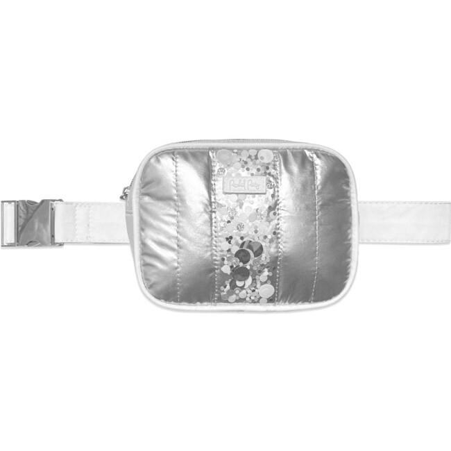 MORE METALLIC CONFETTI PUFFER BELT BAG