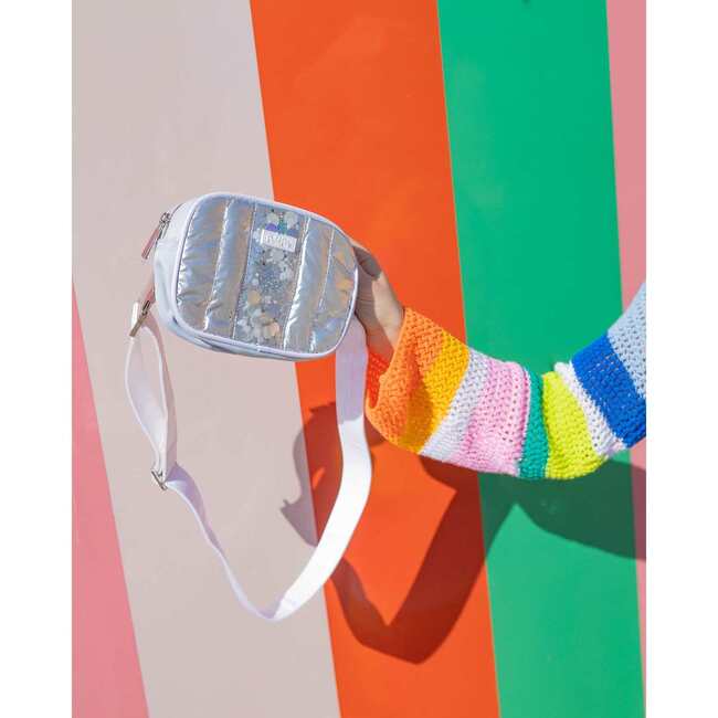 MORE METALLIC CONFETTI PUFFER BELT BAG - Bags - 4