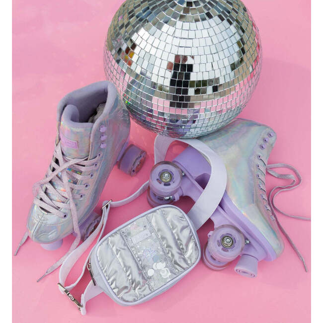 MORE METALLIC CONFETTI PUFFER BELT BAG - Bags - 5