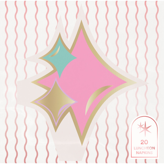 Just Sparkle Diecut Dessert Napkin Set