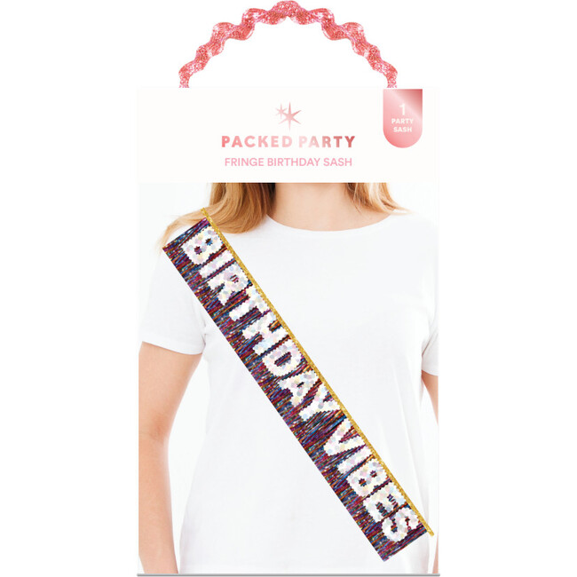 Birthday Vibes Forever Glitter Sash