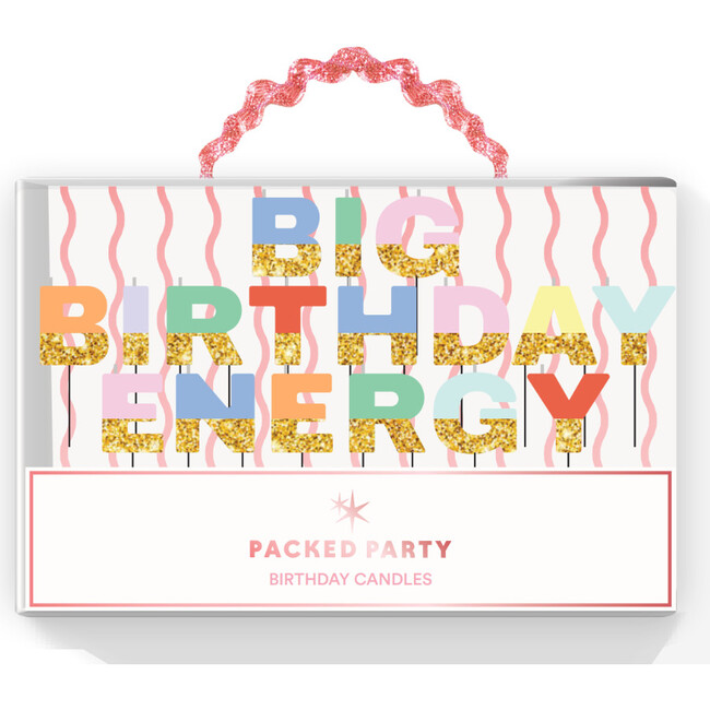 Big Birthday Energy Glitter Birthday Candles Set