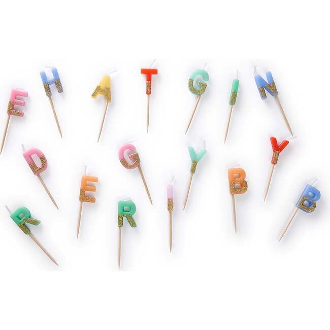 Big Birthday Energy Glitter Birthday Candles Set - Party Accessories - 2